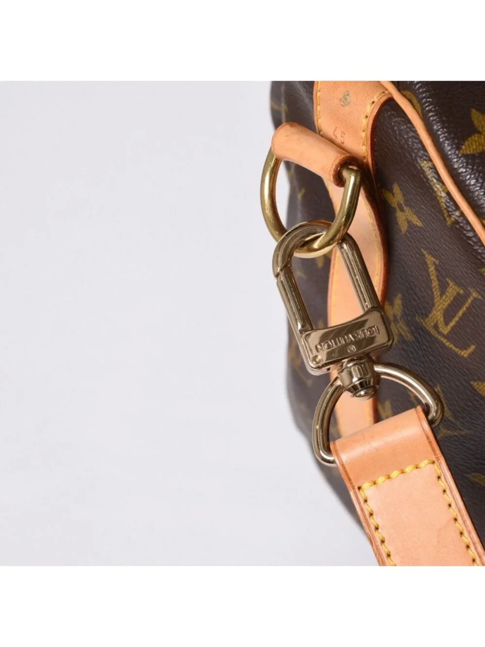 Louis Vuitton Boston Bag Keepall Bandouliere 45 Monogram Brown Gold